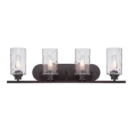Designers Fountain Gramercy Park 4-Light Old English Bronze Interior Incandescent Bath Vanity Light 87104-OEB